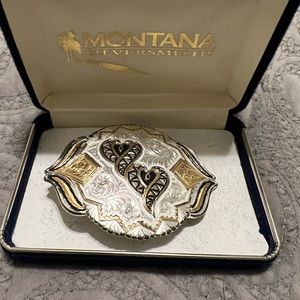 Montana Silversmith Belt Buckle (Silver, Gold, Black)